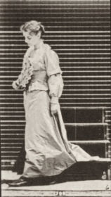 Plate 141 Descending stairs, turning and flirting a fan — figure reference